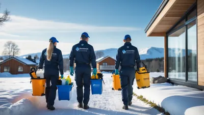 Städfirma Östersund med professionell personal på väg till uppdrag i Jämtland